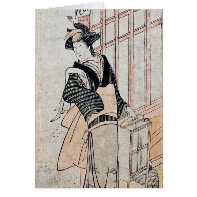 Cartão Cartas de Teatro do Kabuki Japonês (Frente)