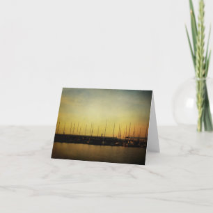 Cartão Cartas de vela e de insonorização