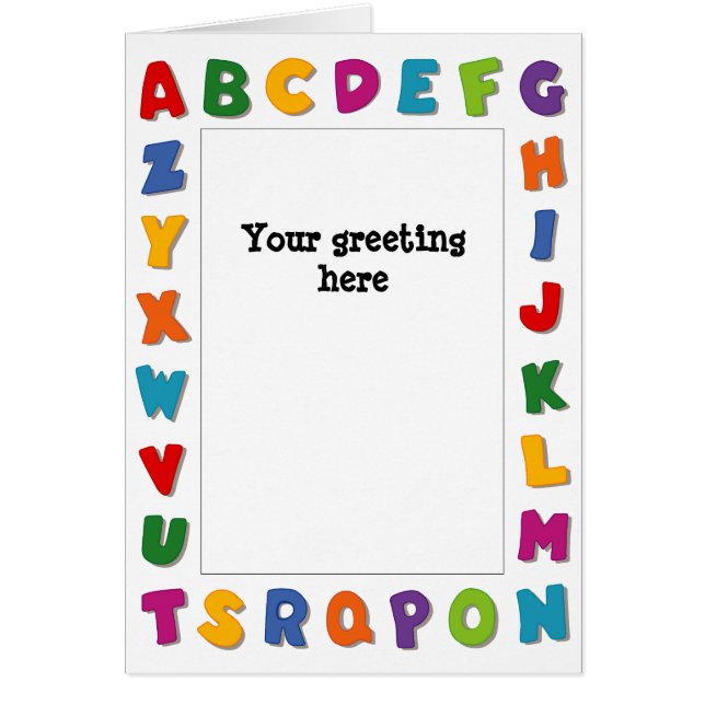 Cartão Cartas Frames (Frente)