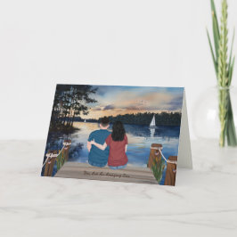 Cartão Cartas Pintadas de Casa, Para Filho no Treinamento
