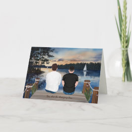 Cartão Cartas Pintadas de Casa, Para Filho no Treinamento