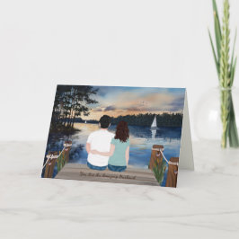 Cartão Cartas Pintadas de Casa, Para Marido no Treinament
