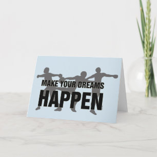 Cartão Cartaz de Boa Sorte para a Estação de Rastreio e C