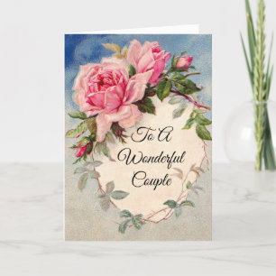 Cartão Cartaz de comemoração do aniversário de rosas rosa