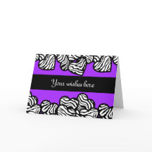 Cartaz de saudação de Design de zebra