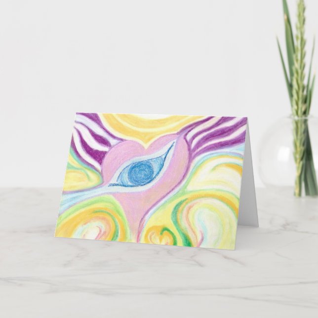 Cartão Cartaz de saudação frente e verso de Design de art (Frente)