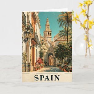 Cartão Cartaz de Viagem Espanha
