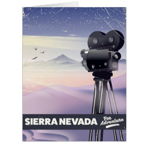 Cartão Cartaz de viagem Sierra Nevada