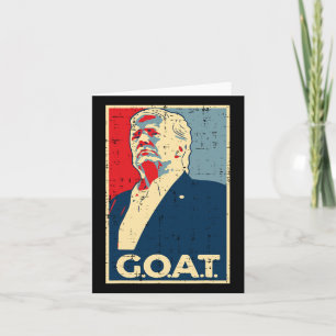 Cartão Cartaz do Bode Trump 2024