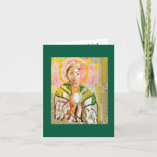 Cartão Cartaz do Sacerdote Elevado de Jesus Cristo