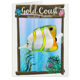 Cartão Cartaz do viagem de Gold Coast Austrália