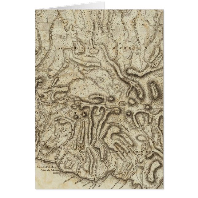 Cartão Carte de l'Isle de la Grenade (Frente)