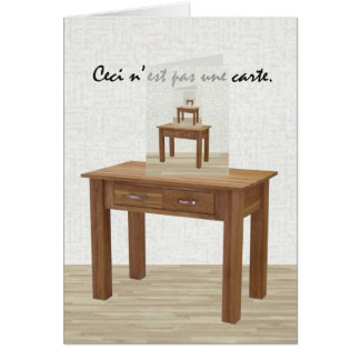 Cartão Carte de Une do pas de Ceci N'est