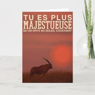 Cartão Carte de vœux Fête des mères - Oryx