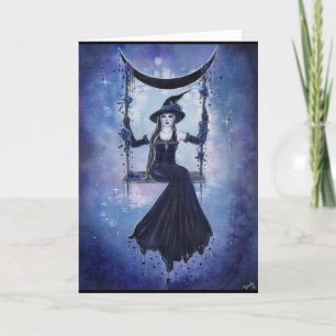 Cartão Carteira Moon Swing por Renee Lavoie