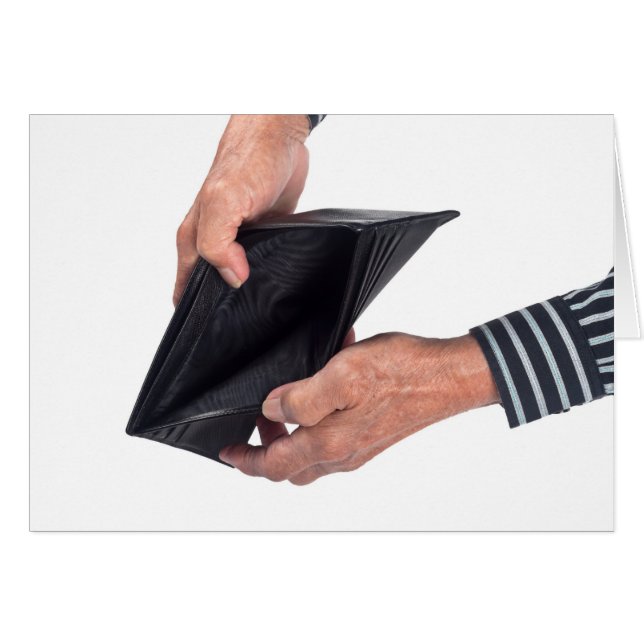 Cartão Carteira vazia (Frente Horizontal)