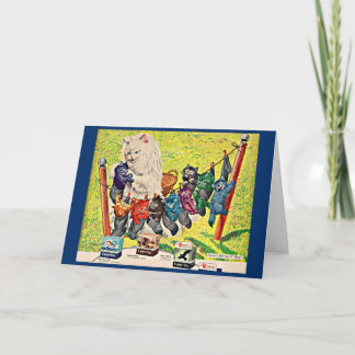 Cartão Carter's Ink and mama cat and kittens