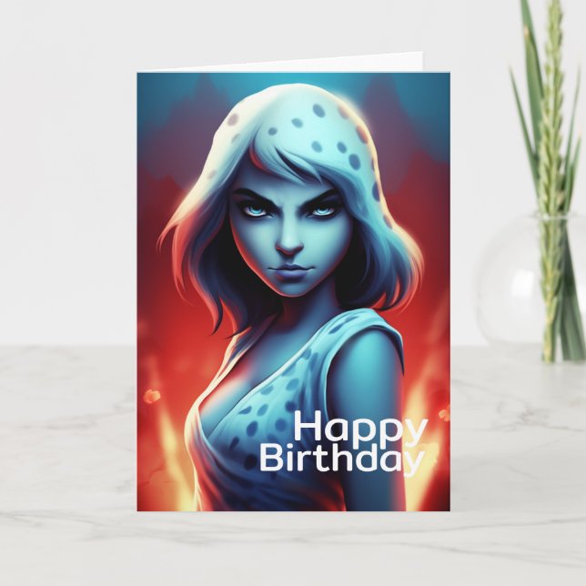 Cartão Cartes de vœux Happy Birthday (Frente)