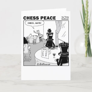 Cartão Cartografia Check Mate Chess Peace
