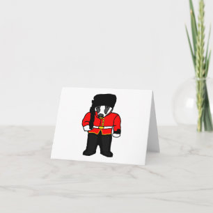 Cartão Cartografia de Badger Beefeater, Guarda Real Britâ