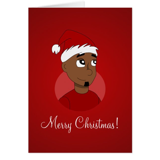 Cartão Cartografia de cara de Natal (Frente)