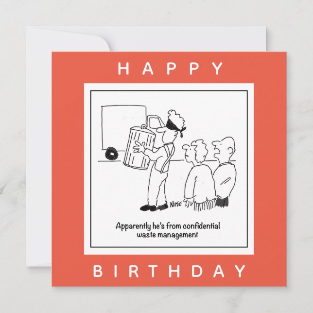 Cartão Cartografia de Gestão de Resíduos Confidenciais (Frente)