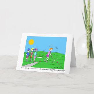 Cartão Cartografia de Golfe para Homens Lentos