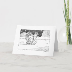 Cartão Cartonagem de caracol e esquilo