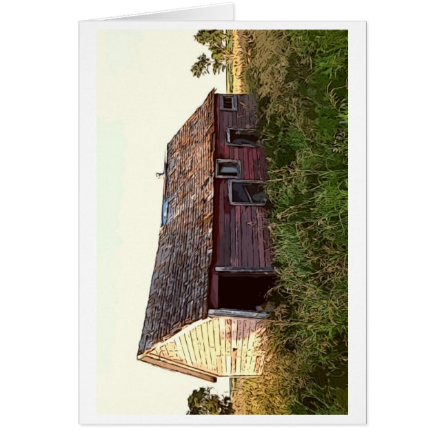 Cartão Cartoon Barn de Kathleen Taylor (Frente)