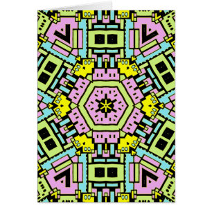 Cartão Cartoon Caleidoscópio 01