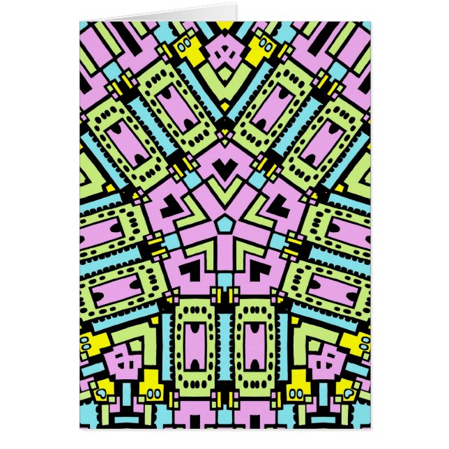 Cartão Cartoon Caleidoscópio 02 (Frente)