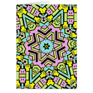 Cartão Cartoon Caleidoscópio 04