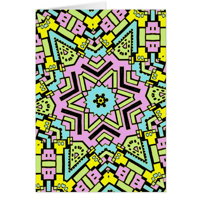 Cartão Cartoon Caleidoscópio 04 (Frente)