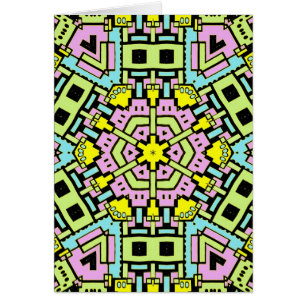 Cartão Cartoon Caleidoscópio 05