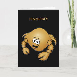 Cartão Cartoon Cancer Cartoon Cartum de aniversário de Ca