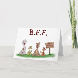 Cartão Cartoon Cards: Best Friends Forever