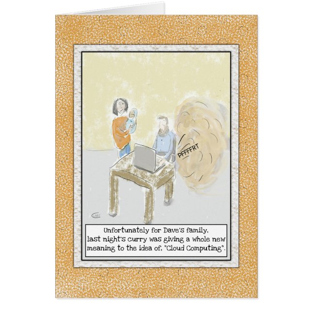 Cartão Cartoon Cartoon Aniversário Para Homens (Frente)