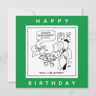 Cartão Cartoon Clínico de Reatribuição de Gênero