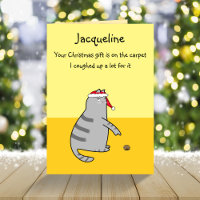 Cartoon De Gato Engraçado Personalizado Tocou No N