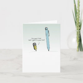 Cartão Cartoon de Lápis