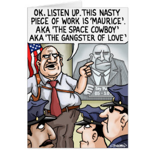 Cartão Cartoon Encantado por Clive Goddard