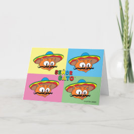 Cartão Cartoon Fiesta Cat Pop Art Dentro Card