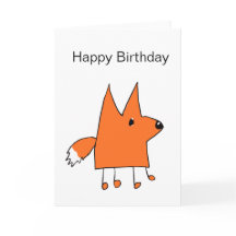 Cartoon Fox Birthday