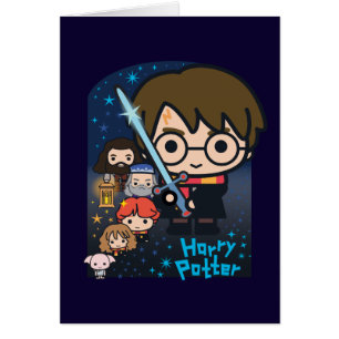 Cartão Cartoon Harry Potter Câmara Secreta Gráfico