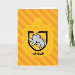 Cartão Cartoon Hufflepuff Crest