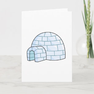 Cartão Cartoon Igloo