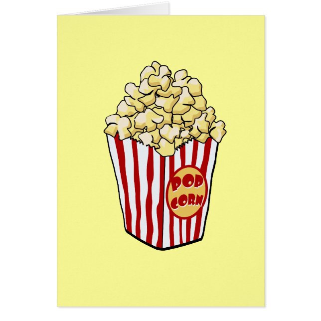 Cartão Cartoon Popcorn Bag Card (Frente)