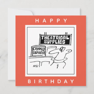 Cartão Cartoon Teatral De Risos Enlatados