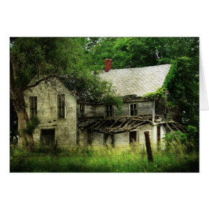 Cartão Casa Abandonada Rural Missouri