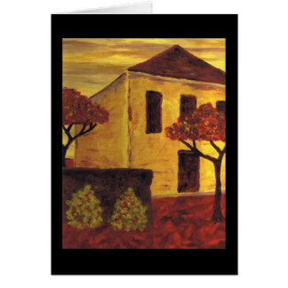 Cartão Casa amarela